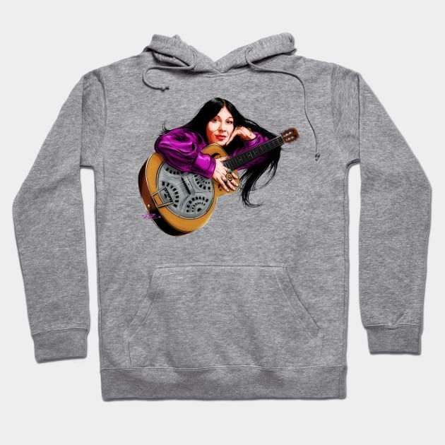 Buffy Sainte Marie - An illustration by Paul Cemmick Hoodie by PLAYDIGITAL2020